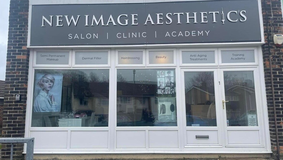 Front view of Nails by Ella salon in Waterlooville, England, GB with aesthetic signage.