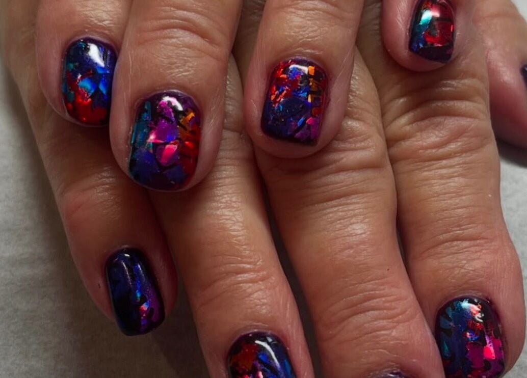 Colorful nail art by Nails by Ella in Waterlooville, England, GB showcasing vibrant colors.