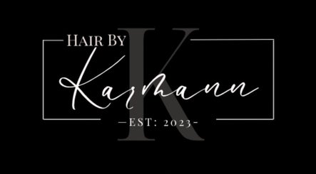 Elegant logo of Hair by Karmann, established 2023 in Rushden, England, GB, showcasing classic style.