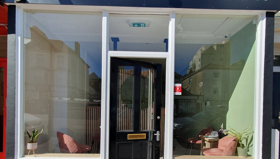 Front of CK Laser @ Salon Forty Four, with modern decor in Eastbourne, England, GB.