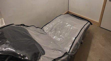 Relaxing therapy bed at CK Laser at Salon Forty Four, Eastbourne, England, GB for ultimate wellness experience.