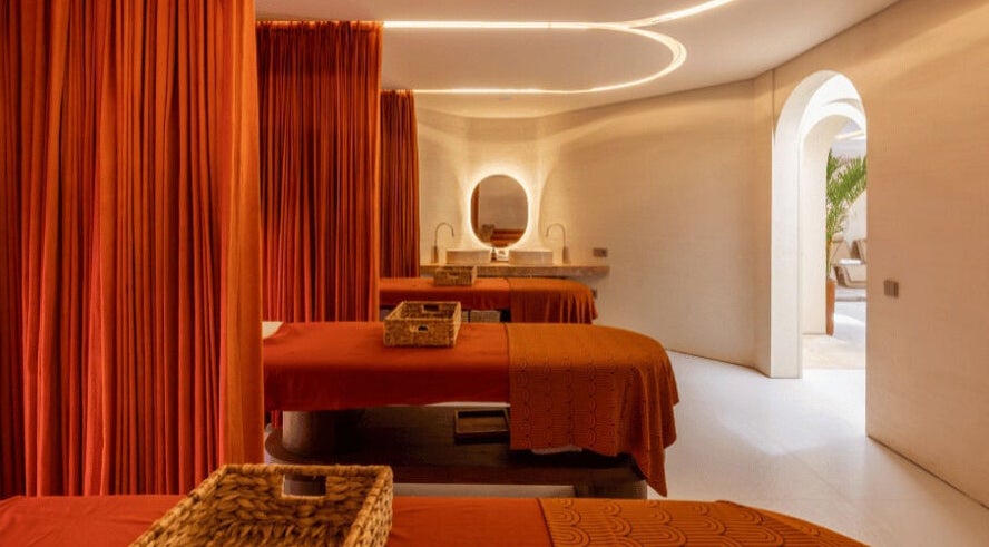 Relaxing spa room at Asai Spa in Bali, Bali, ID with soft lighting and elegant decor.