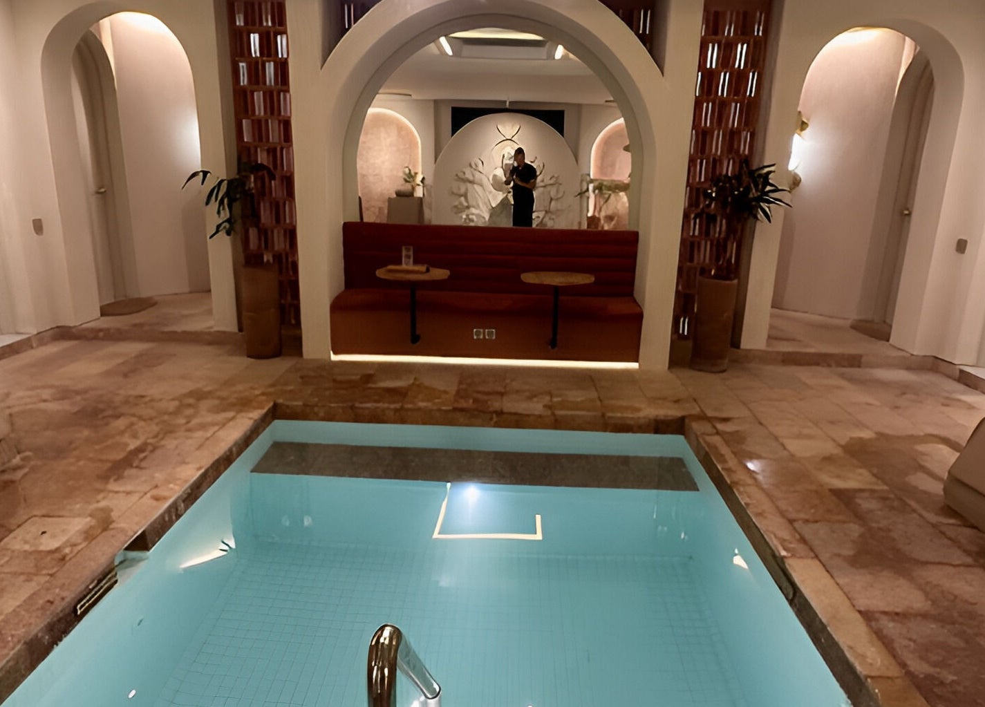 Luxurious indoor pool at Asai Spa, Bali, Bali, ID, offering tranquility and relaxation.