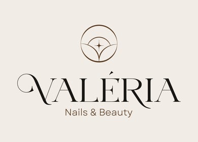Valeria Nails and Beauty logo with elegant design, Mullingar, IE.