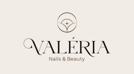 Valeria Nails and Beauty logo at Mullingar, IE with elegant typography and symbol.