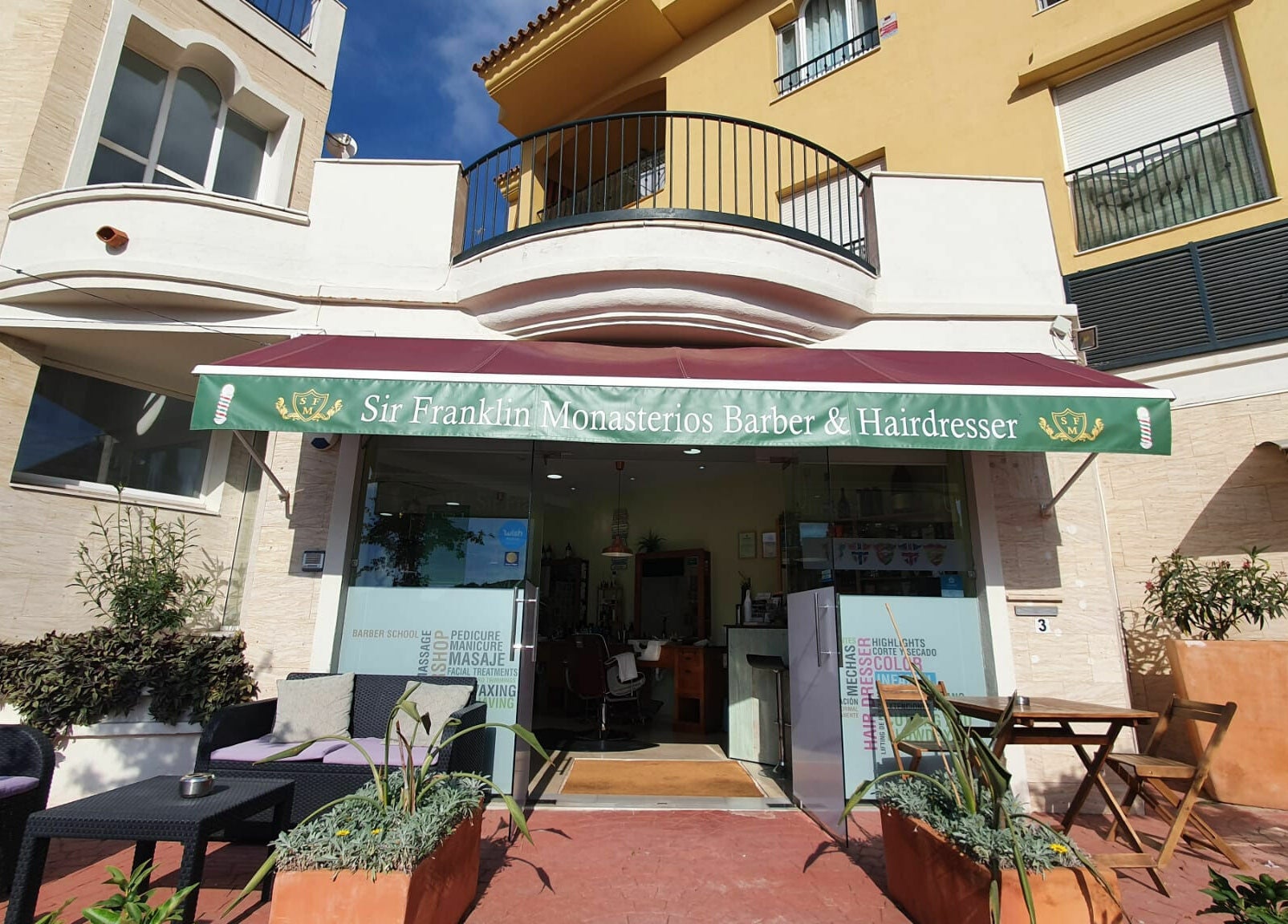 Vista exterior de Sir Franklin Monasterios - Mijas Costa en Riviera del Sol, Andalucía, ES.