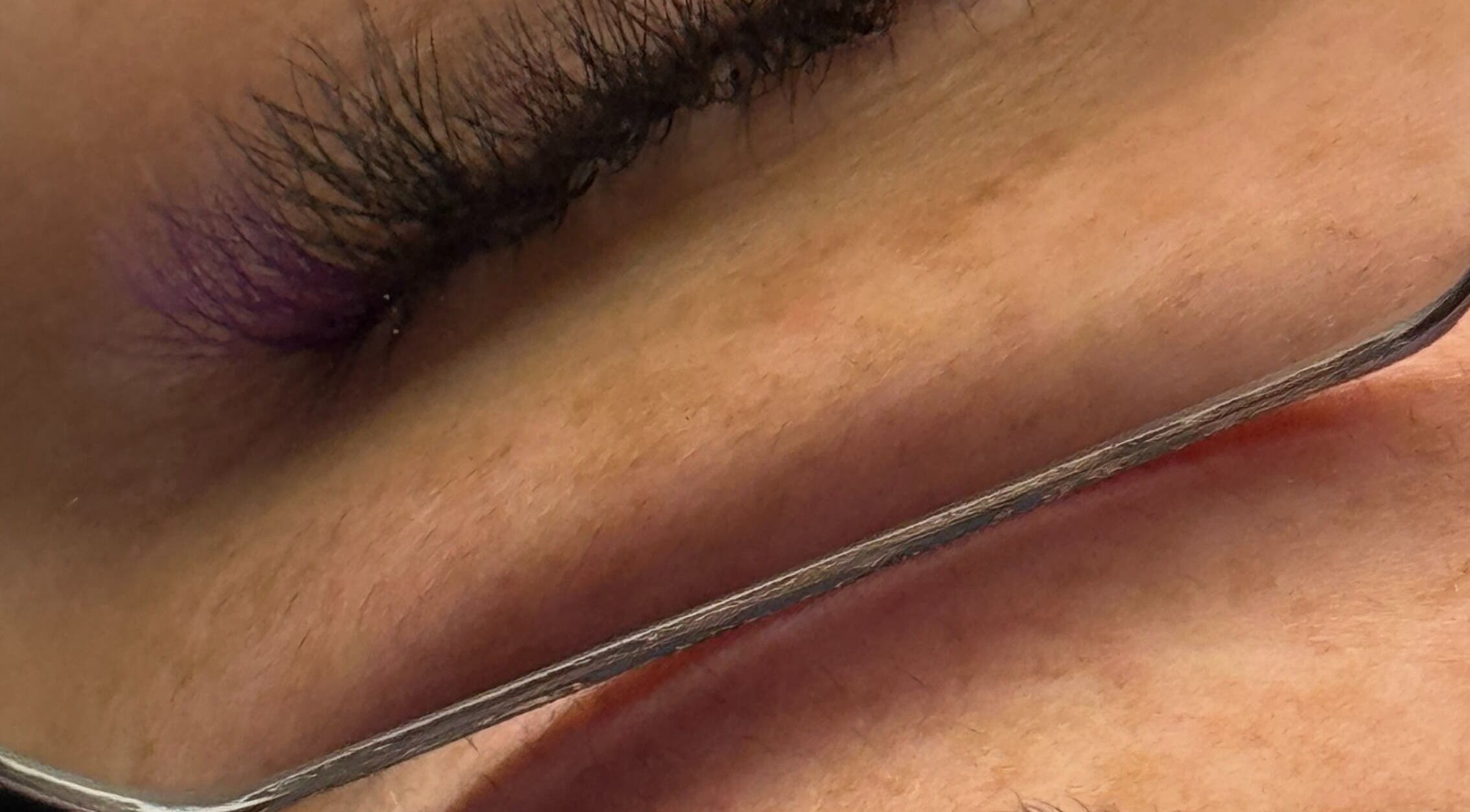 Eyelash extension application at Gala Beauty PR in San Juan, Puerto Rico, PR.