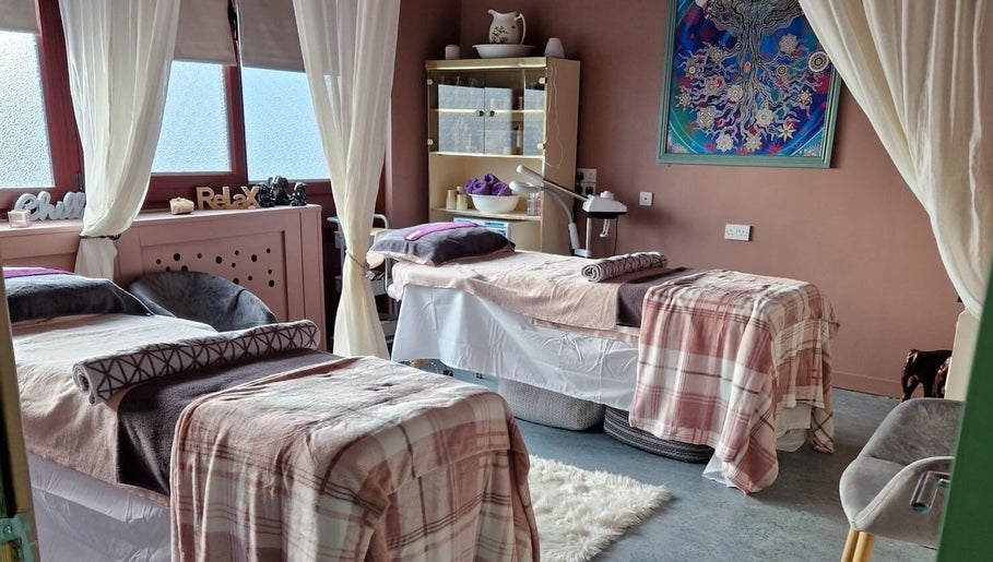 Relaxing therapy room at The Green Witches Doneraile Well Being Hub, Doneraile, County Cork, IE.