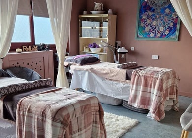 Relaxing therapy room at The Green Witches Doneraile Well Being Hub, Doneraile, County Cork, IE.