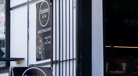 Stables & Co entrance near Tanya J Hairstylist in Fortitude Valley, Queensland, AU.