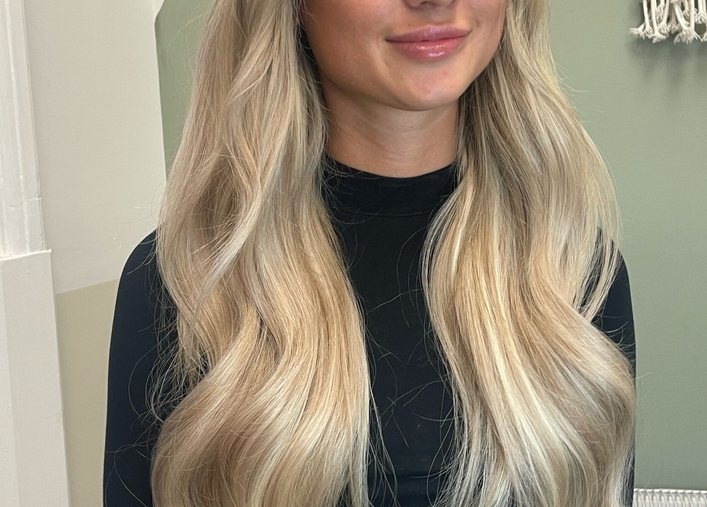 Stylish blonde waves styled at Made.byellachambers, Kirkby In Ashfield, England, GB.