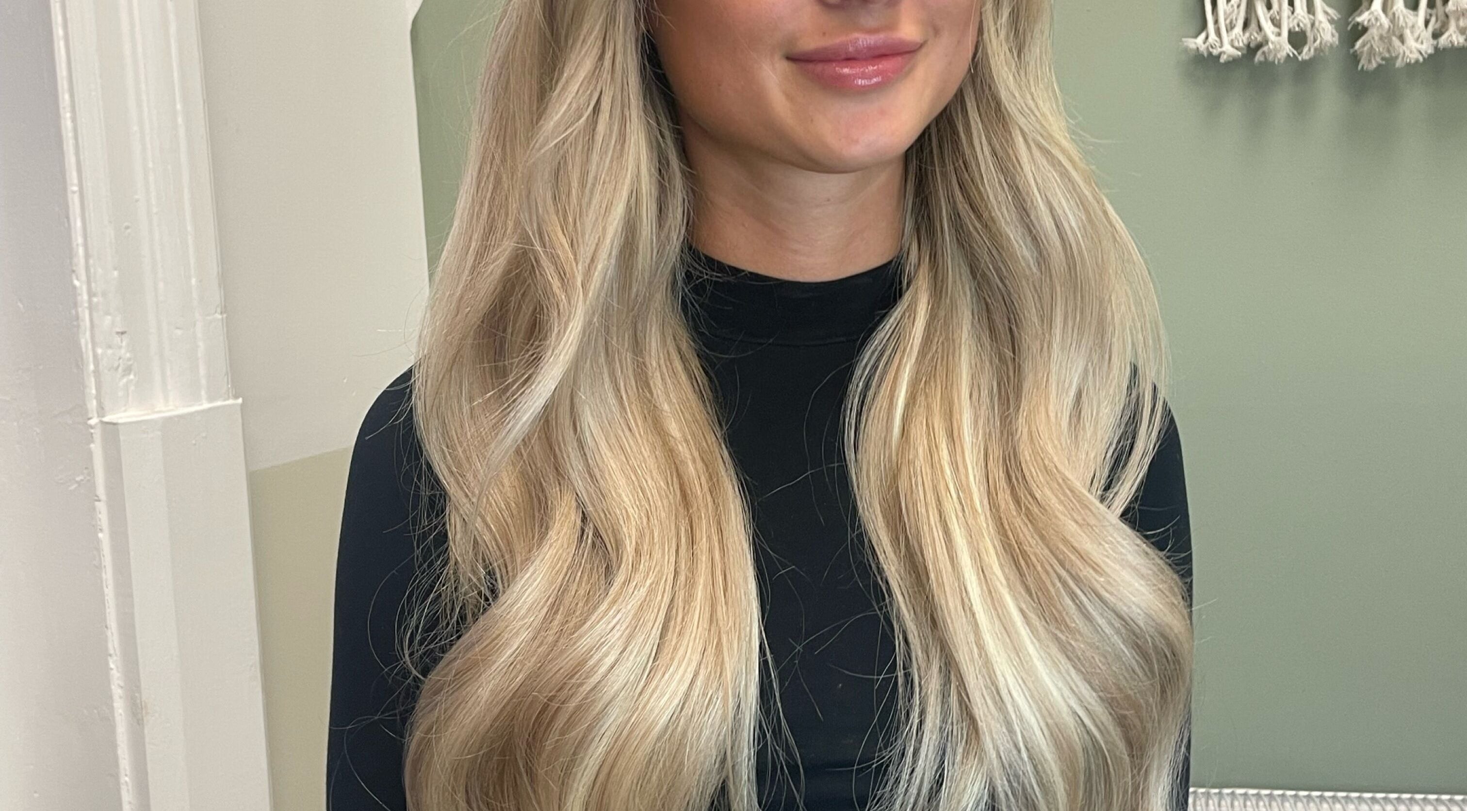Stylish blonde waves styled at Made.byellachambers, Kirkby In Ashfield, England, GB.