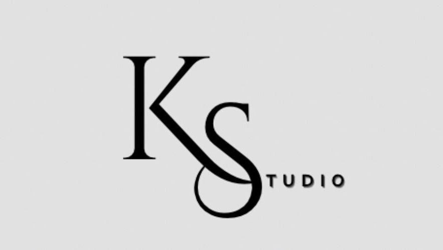 Kinesha Studio logo, Bedford, England, GB. Elegant black letters 'KS' on a light background.