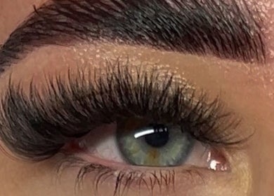 Close-up of expertly styled eye lashes at Rebel Lashes Perth, Western Australia, Western Australia, AU.