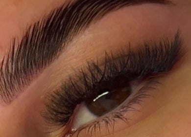 Close-up of expertly done lashes at Rebel Lashes Perth in Western Australia, AU.