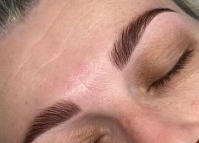 Expertly shaped eyebrows at Glammed Up By E, Bradbury, New South Wales, AU.