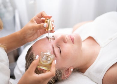 Facial treatment at Glammed Up By E in Bradbury, New South Wales, AU. Enhancing natural beauty.