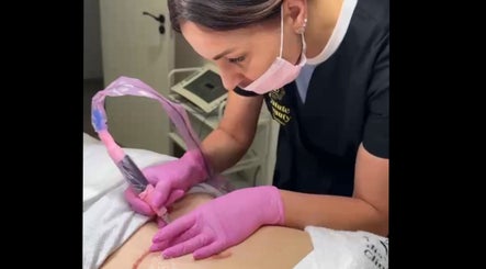 MP performing detailed procedure at MG Institute of Beauty & Training Academy, Cheltenham, England, GB.