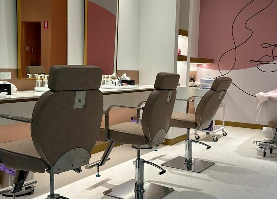 Modern beauty chairs and art at Lash and Ibrow Tech - Woden, Phillip, Australian Capital Territory, AU.