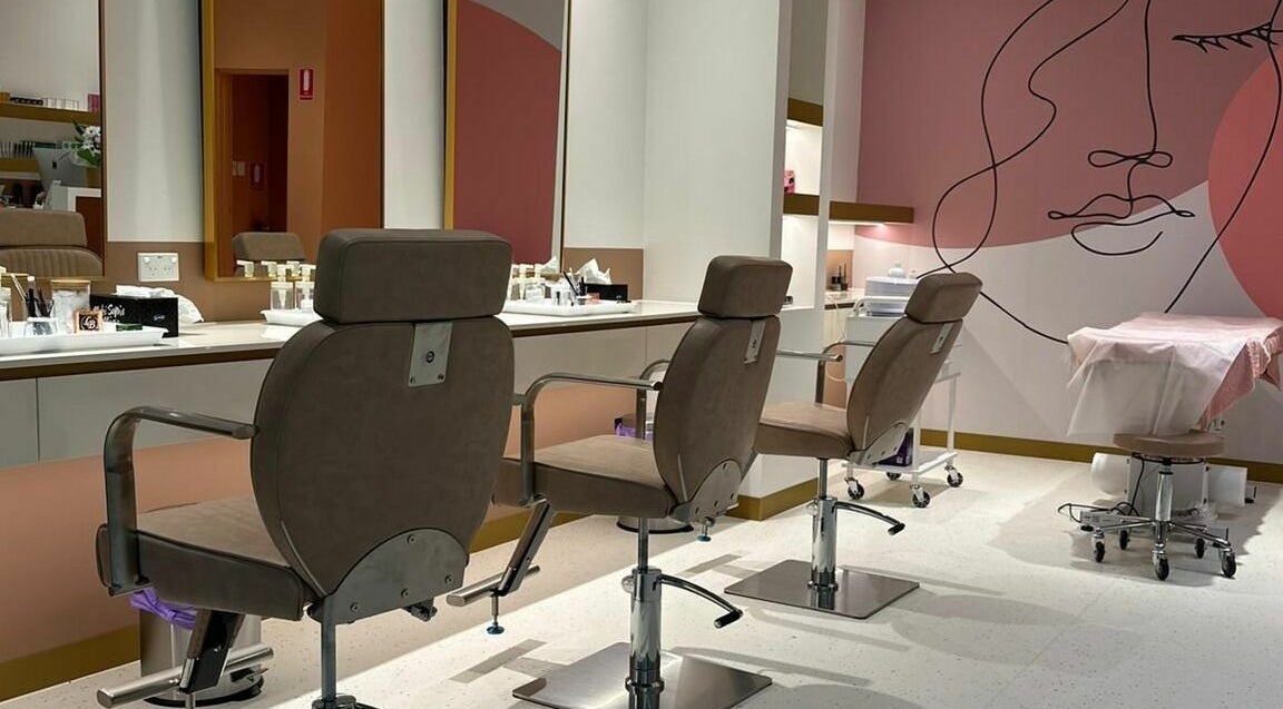 Modern beauty chairs and art at Lash and Ibrow Tech - Woden, Phillip, Australian Capital Territory, AU.