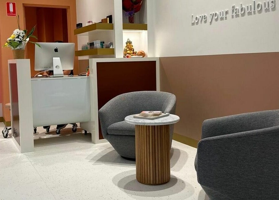 Inviting reception area at Lash and Ibrow Tech - Woden, Phillip, Australian Capital Territory, AU.