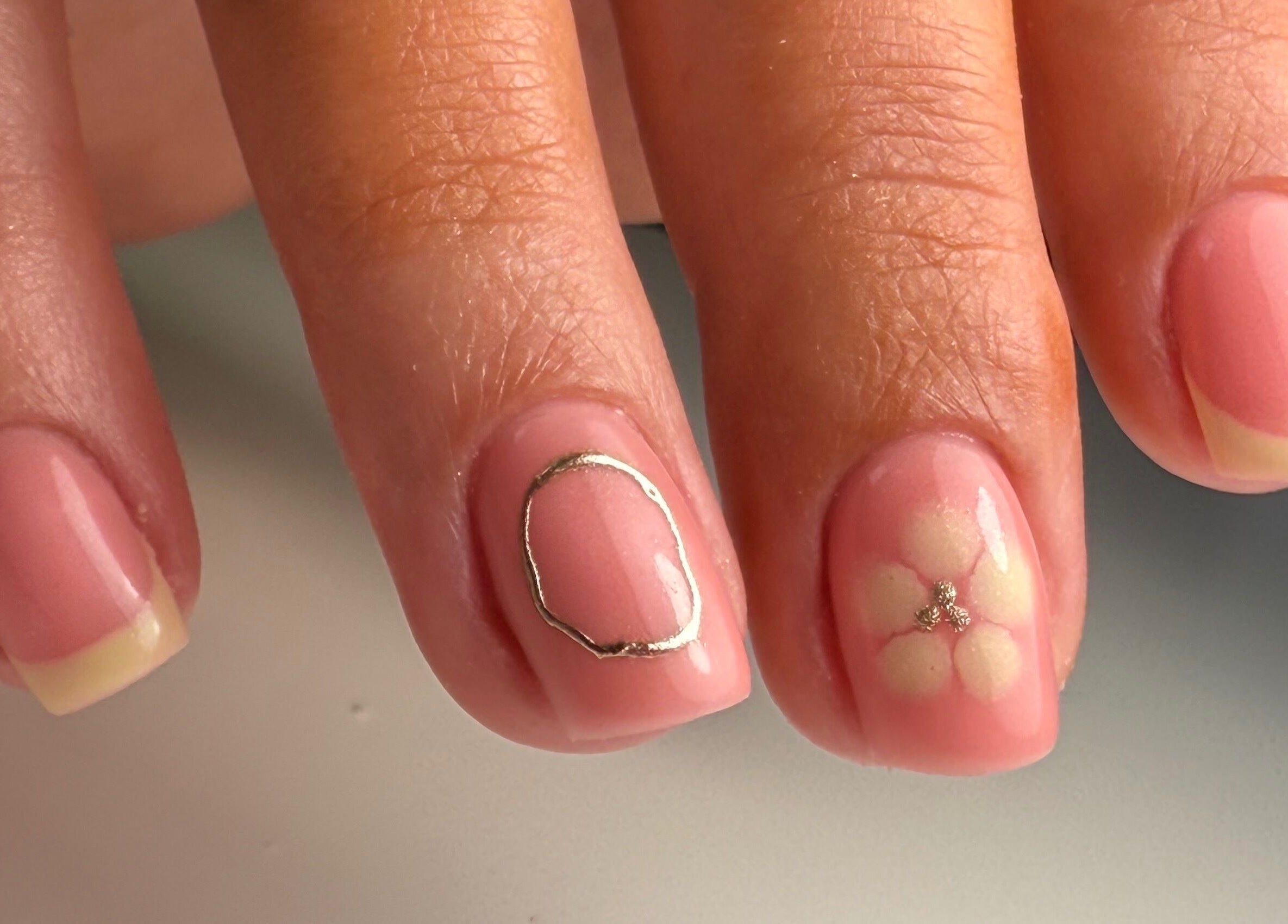 Elegant nail art with floral design at Rianne’s Room (Elegance Studio), Ballygar, County Galway, IE.