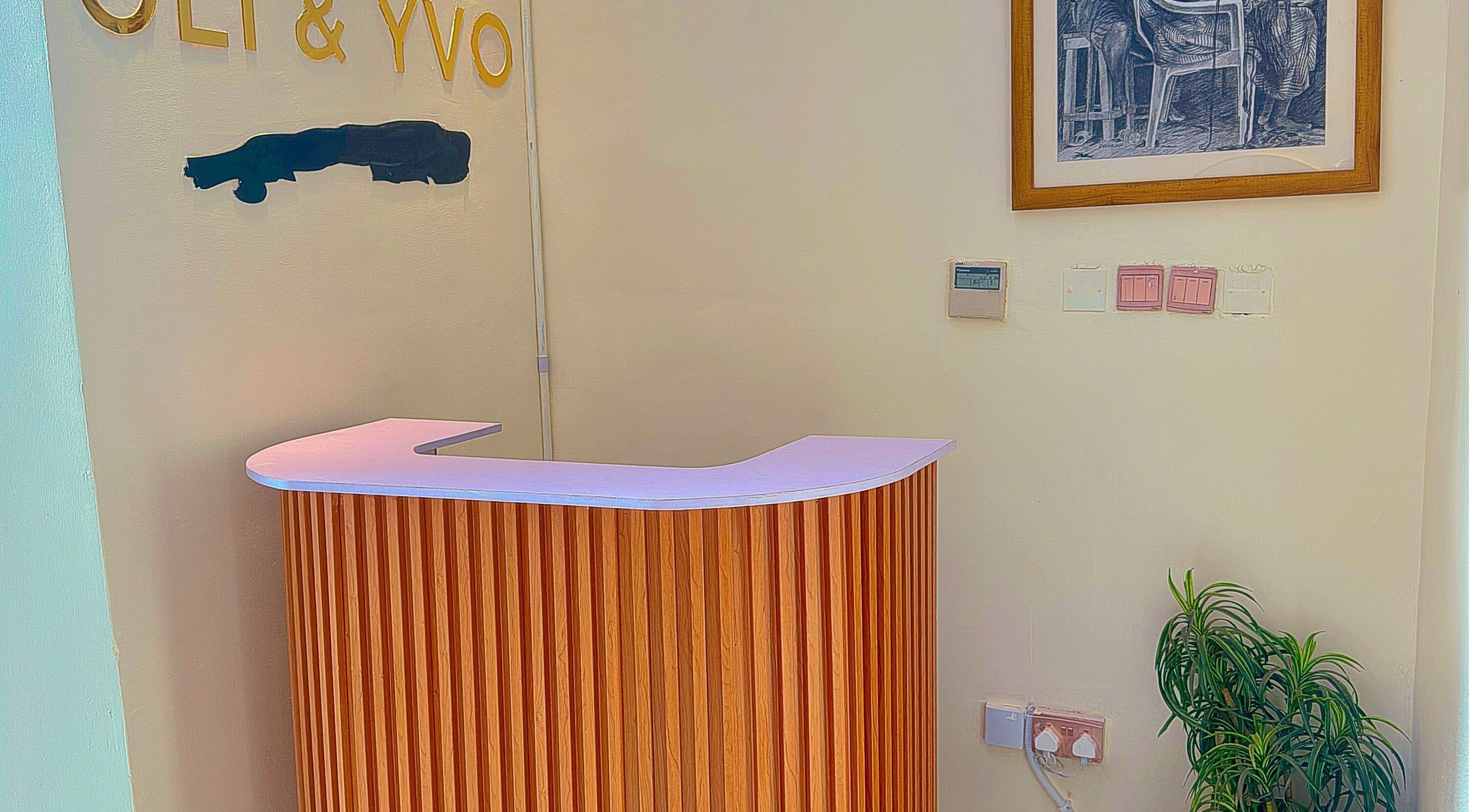 Elegant reception at O&Y Braiding Bar, Lagos, Lagos, NG, with sleek design and inviting decor.