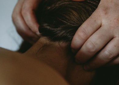 A relaxing neck massage at Ruby's Refuge at The Calstock Therapy Hub, Calstock, England, GB.
