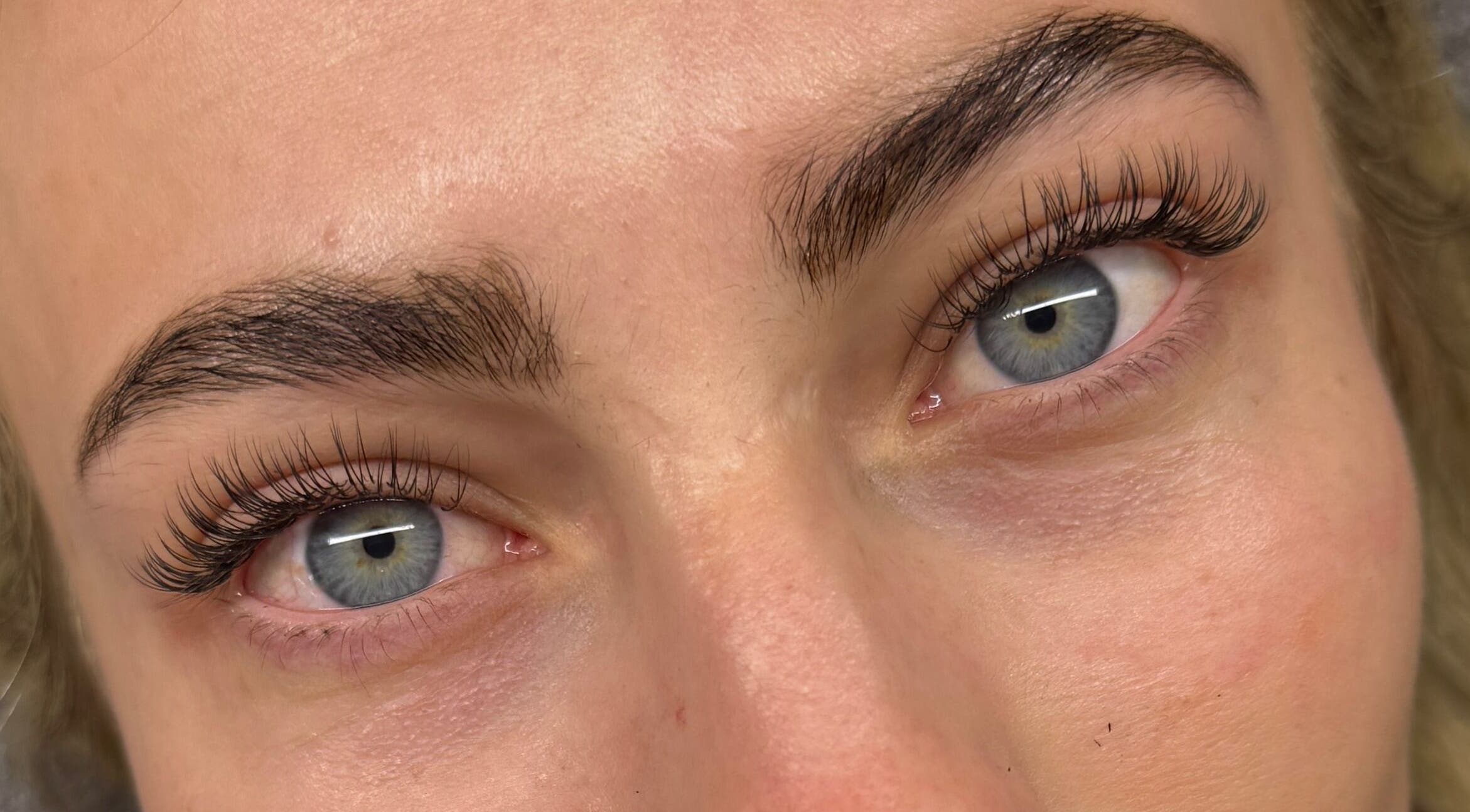 Close-up of perfectly styled lashes at Lashiez, Pretoria, Gauteng, ZA, showcasing expert beauty services.