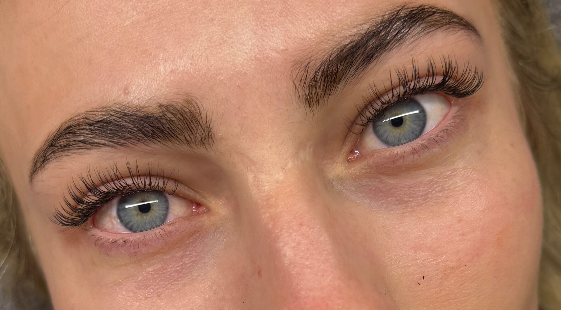 Close-up of perfectly styled lashes at Lashiez, Pretoria, Gauteng, ZA, showcasing expert beauty services.