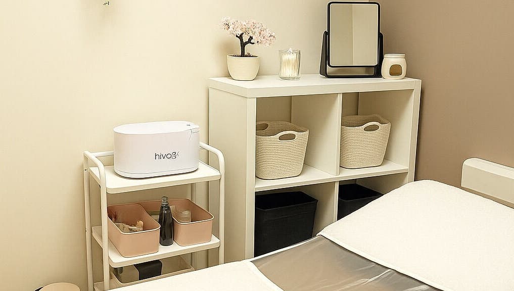 Cozy treatment room at The Wax Edit - Beauty by SM, Eaton Socon, England, GB, featuring soft lighting and decor.