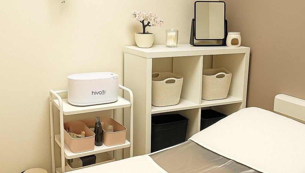 Cozy treatment room at The Wax Edit - Beauty by SM, Eaton Socon, England, GB, featuring soft lighting and decor.