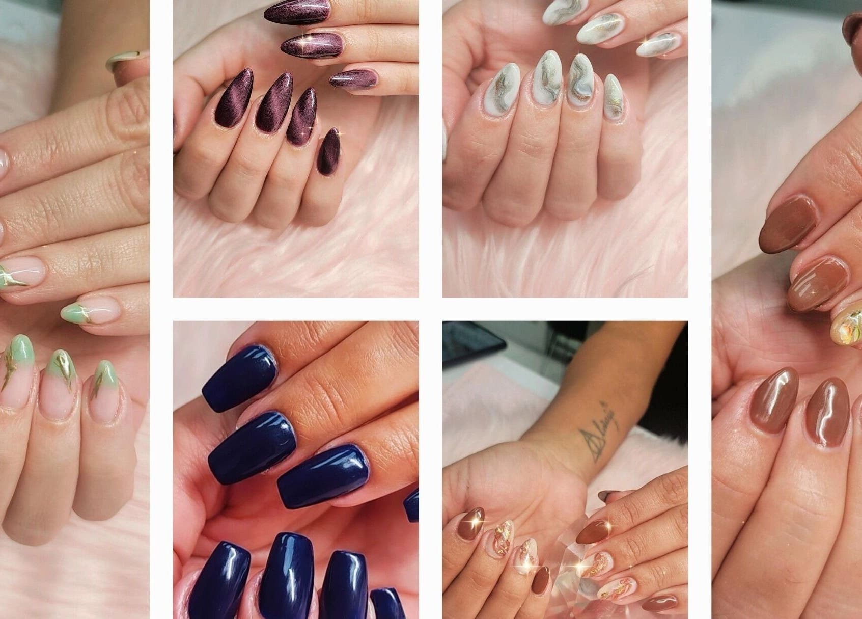 Diseños de uñas en Yenny Nails, Miami, Florida, US: manicura elegante y colorida.