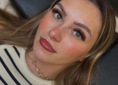 Close-up of a woman with beautifully styled eyelashes by Lashes by Georgia, Stoke-on-Trent, England, GB.
