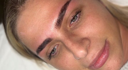 Close-up of expertly styled brows at Lashes and Brows by Georgia, Stoke-on-Trent, England, GB.