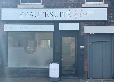 Exterior of Beautesuite By Erin in Dukinfield, England, GB, showcasing its elegant signage and welcoming entrance.