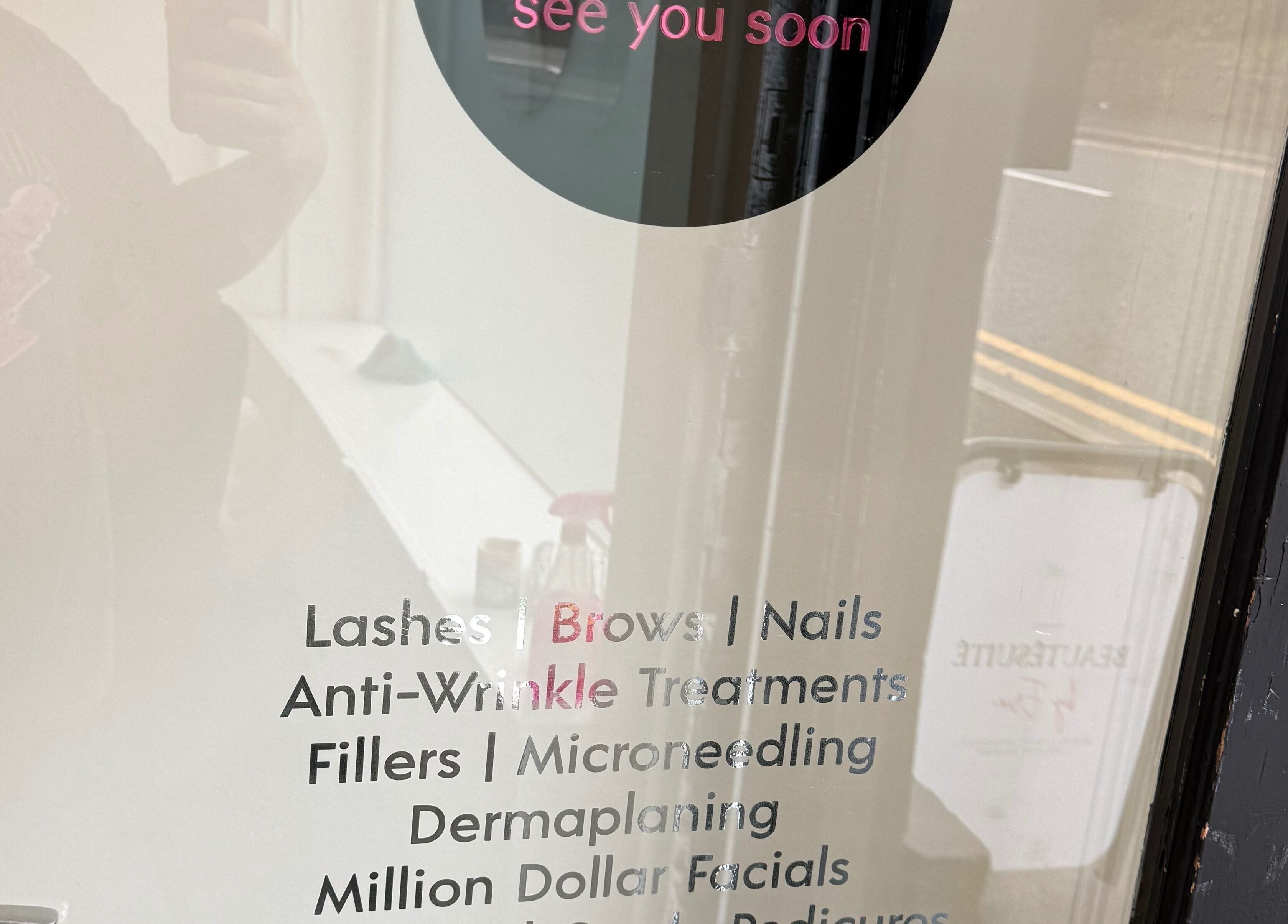 Beautesuite By Erin window display of beauty services in Dukinfield, England, GB.