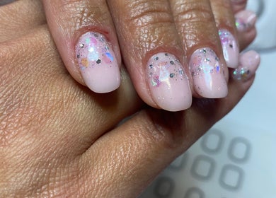 Sparkling nail art at Sky 4 Nails, Poole, England, GB showcasing a stunning finish.
