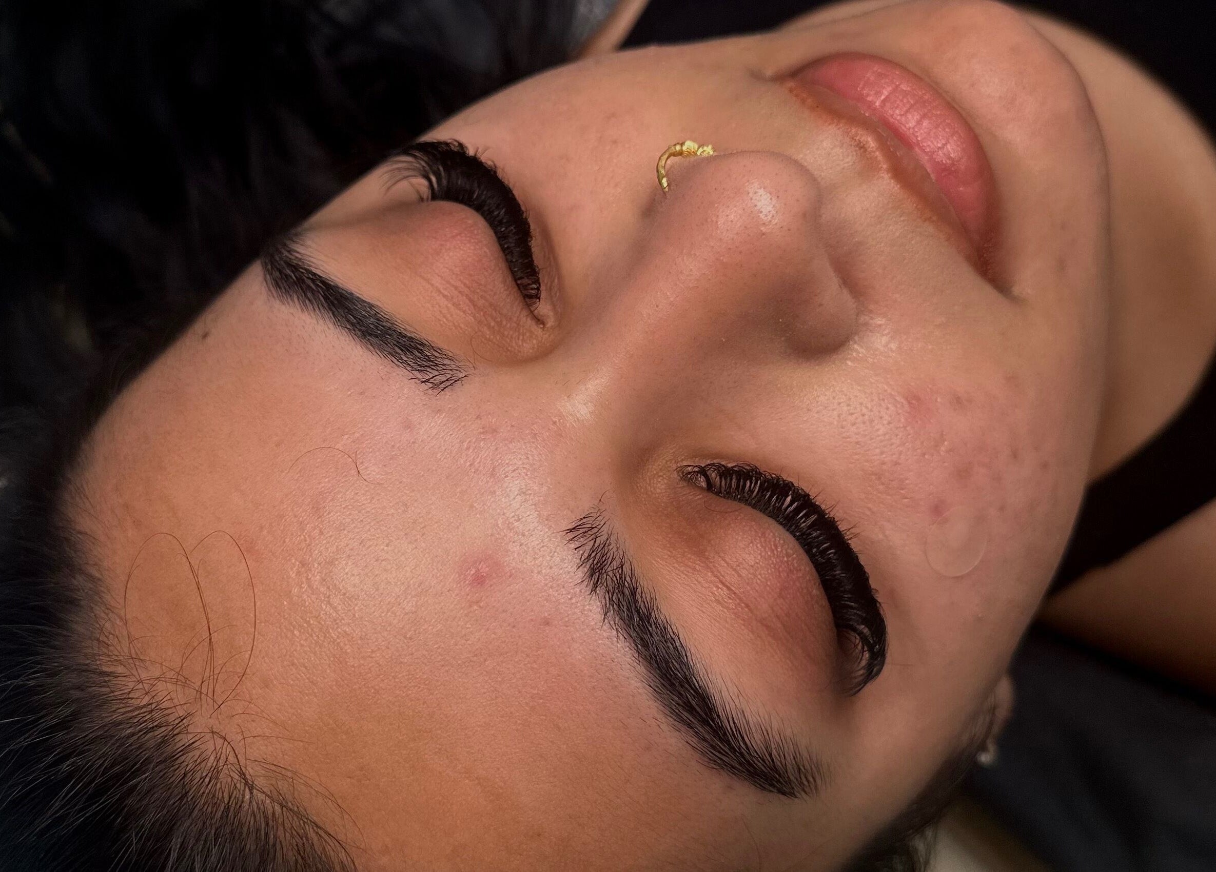 Perfectly styled eyelashes at The House of Whisp, Shirley, England, GB, showcasing elegant beauty care.