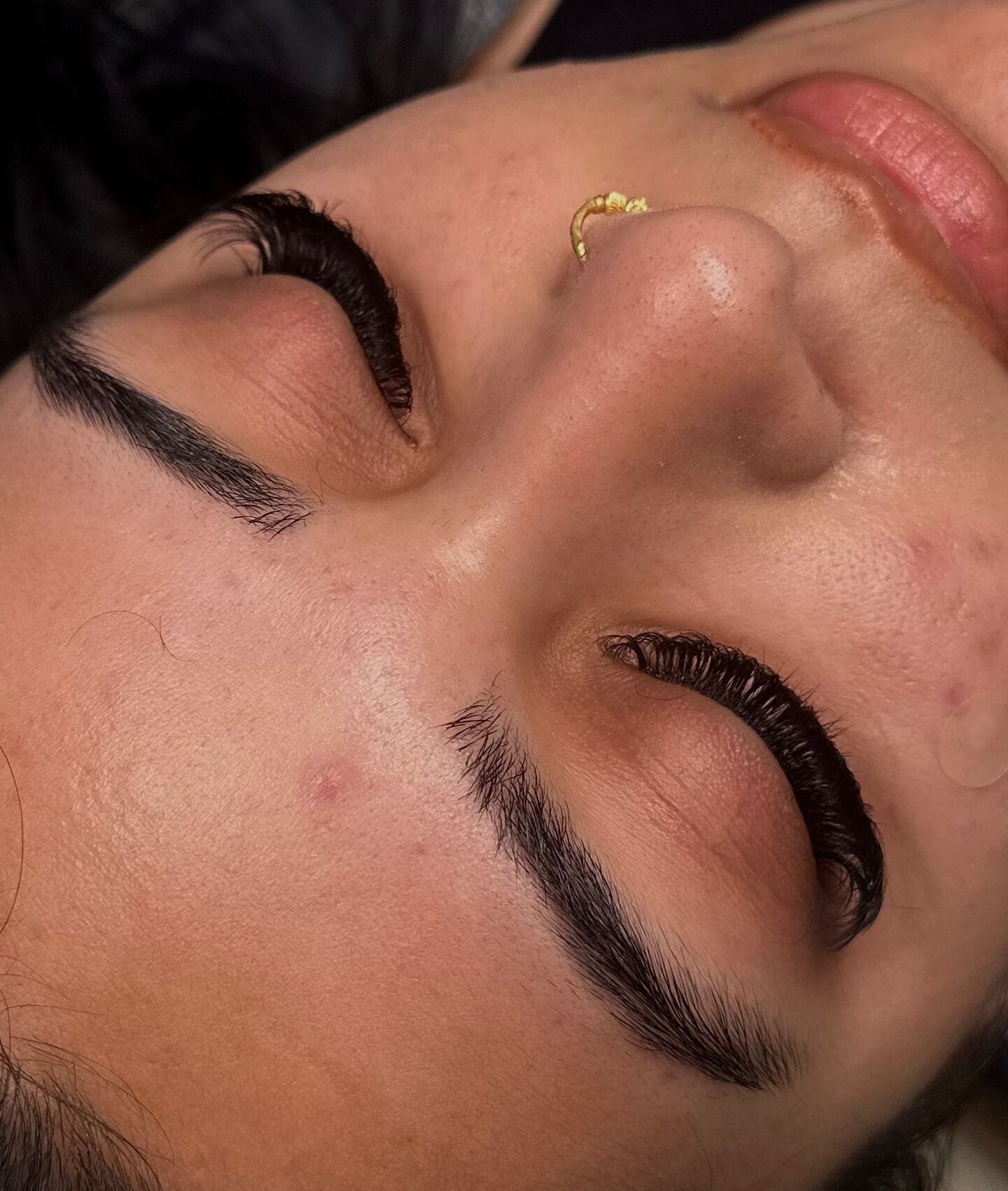 Perfectly styled eyelashes at The House of Whisp, Shirley, England, GB, showcasing elegant beauty care.