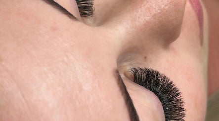 Close-up of eyelash extensions at Belle Ame Beauty Lounge SA, Pretoria, Gauteng, ZA.