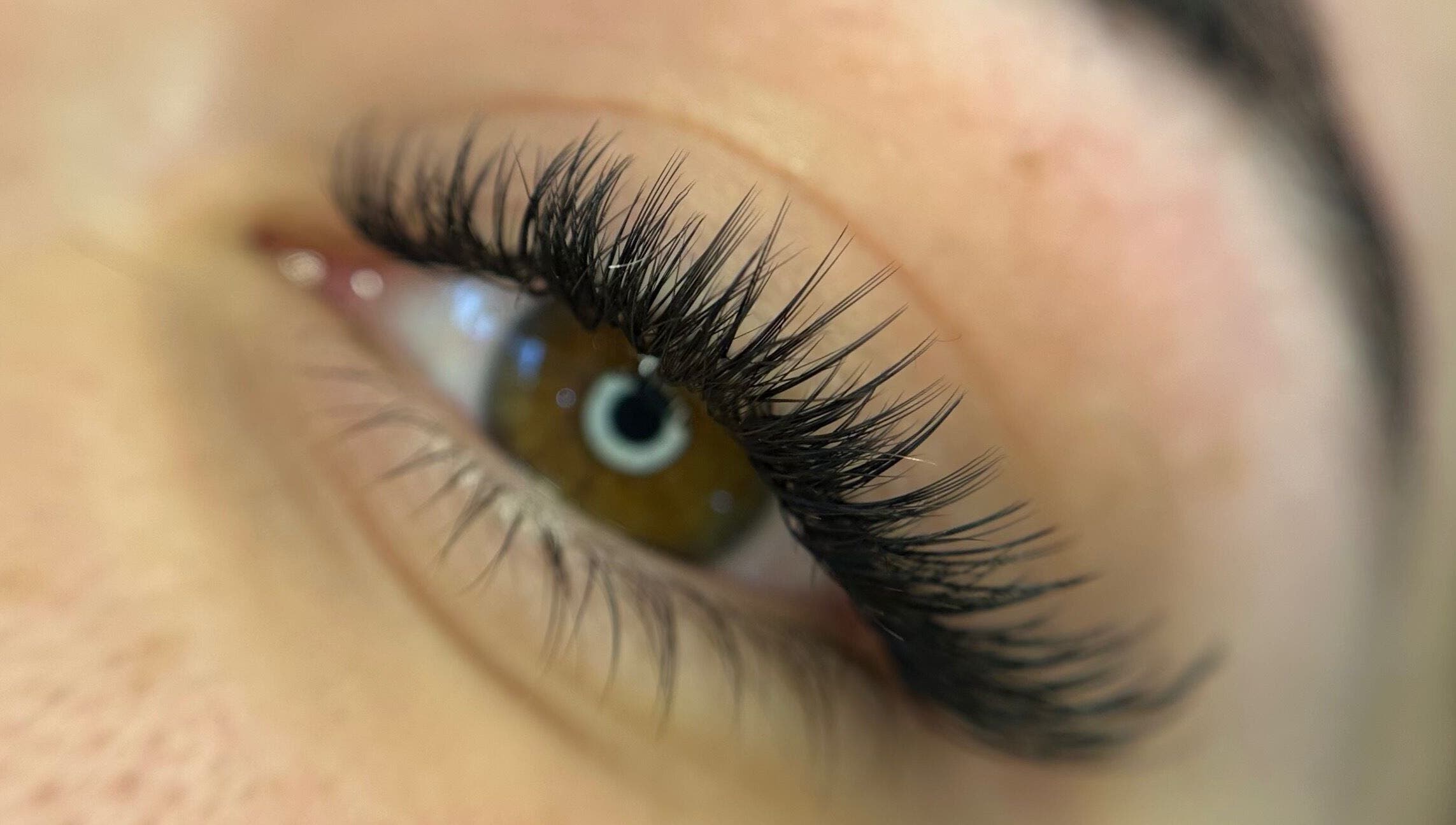 Close-up of expertly styled lashes at Callan J Artistry, Cape Town, Western Cape, ZA.