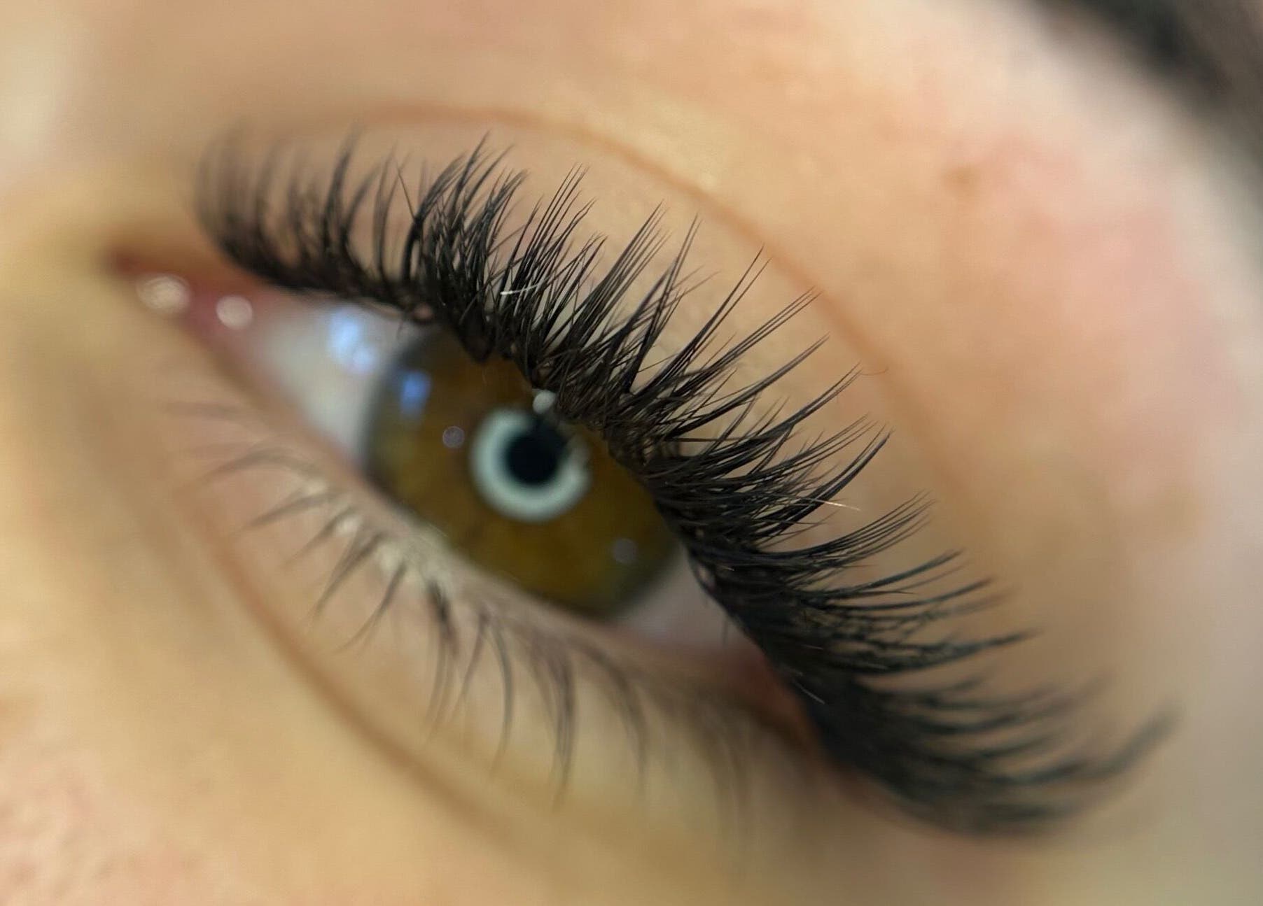 Close-up of expertly styled lashes at Callan J Artistry, Cape Town, Western Cape, ZA.