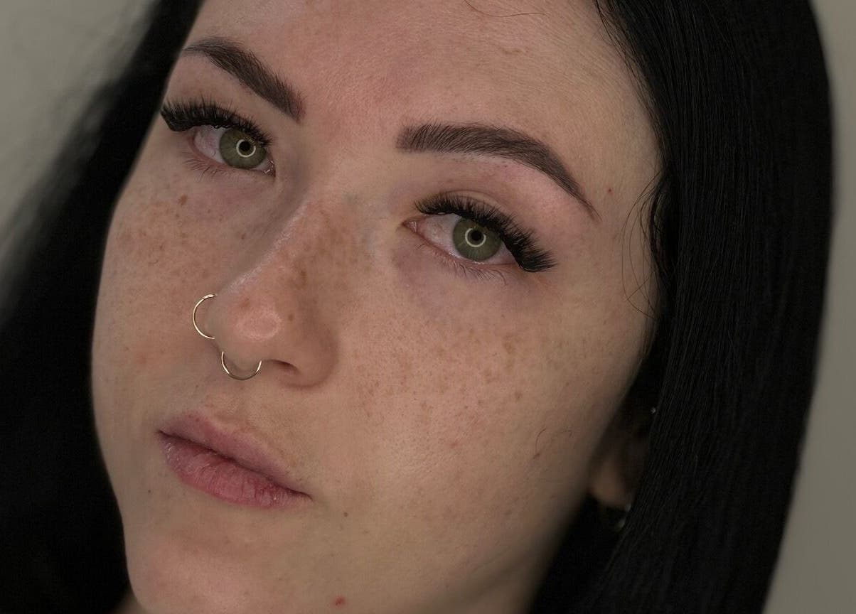 Beauty shot with striking eyelashes at Callan J Artistry, Cape Town, Western Cape, ZA.