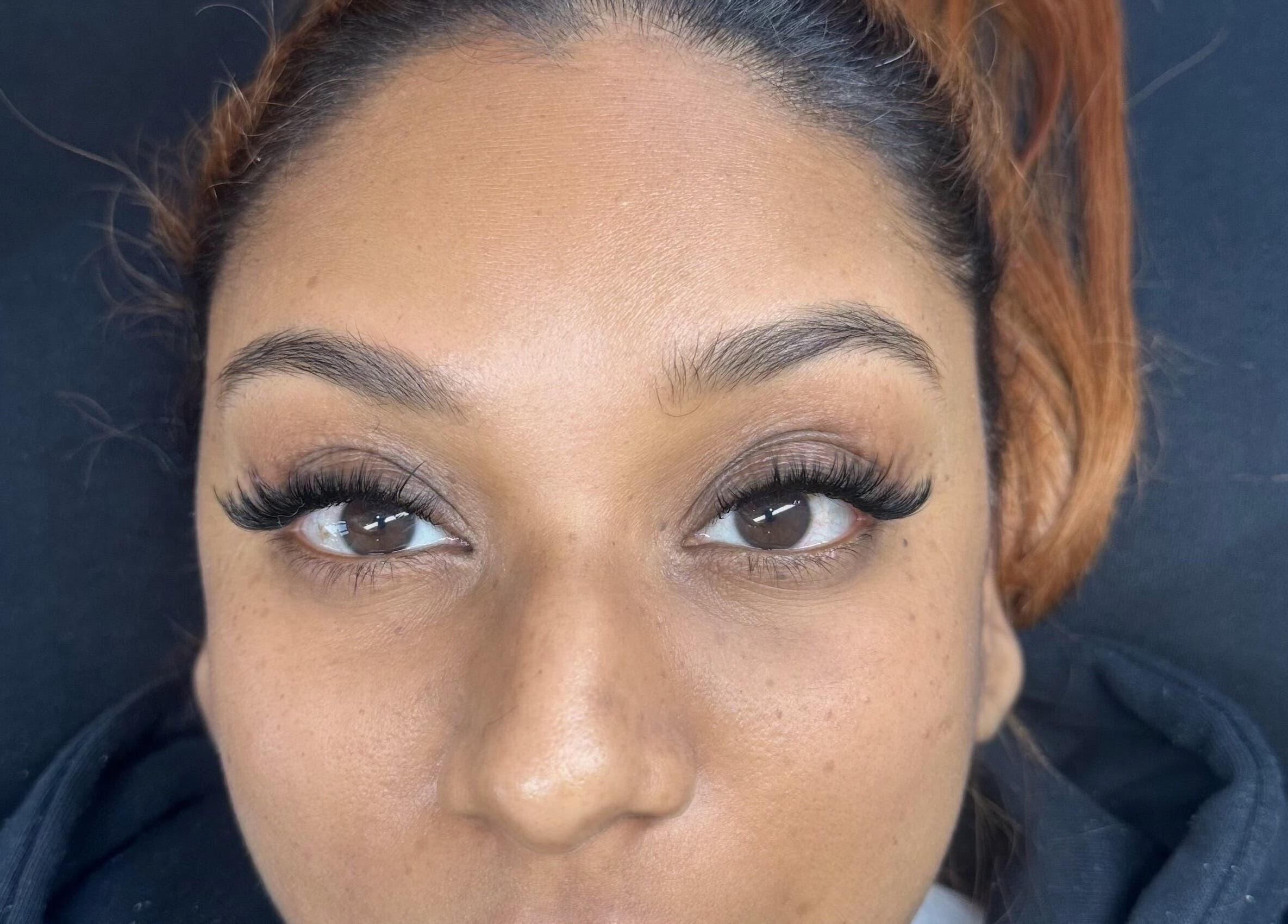 Close-up of eyelash extensions at Callan J Artistry, Cape Town, Western Cape, ZA.