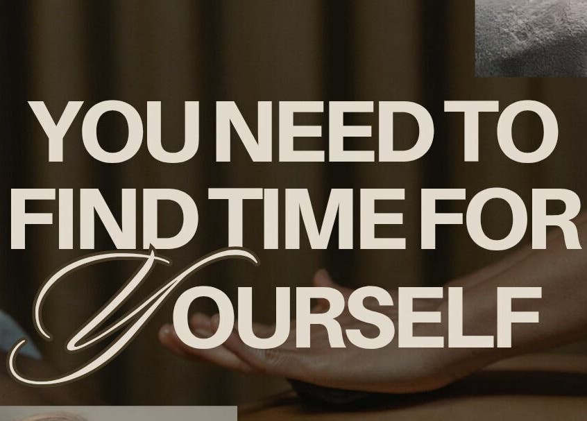 Motivational text promoting self-care at In The Zen Tokai, Cape Town, Western Cape, ZA.