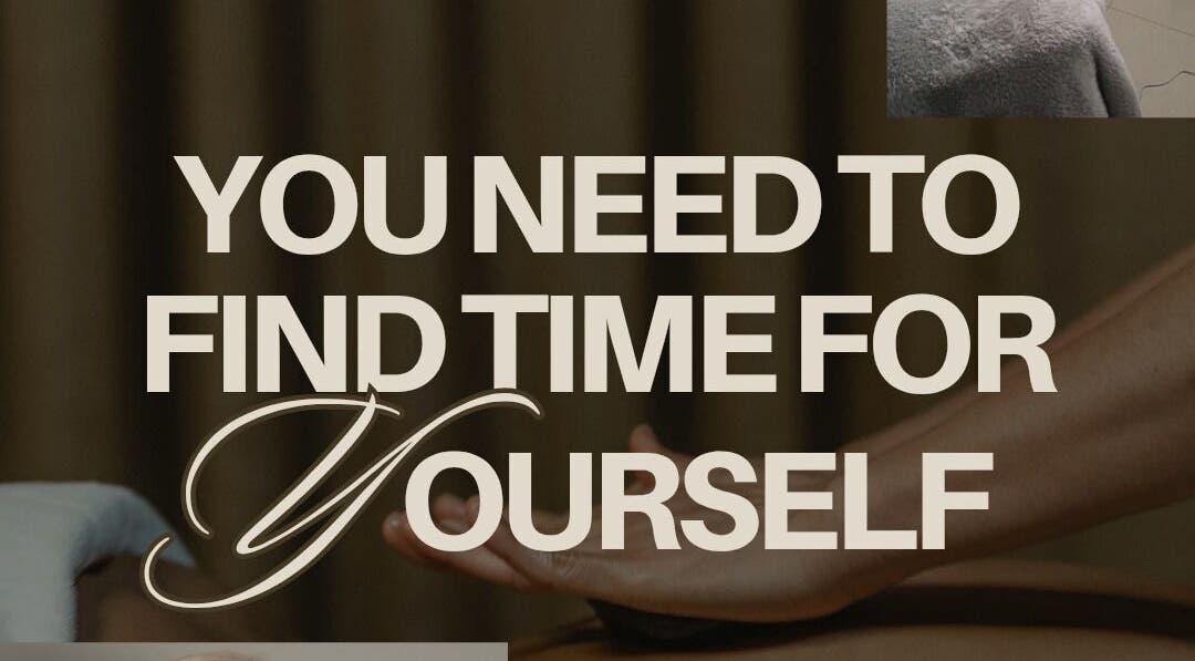 Motivational text promoting self-care at In The Zen Tokai, Cape Town, Western Cape, ZA.