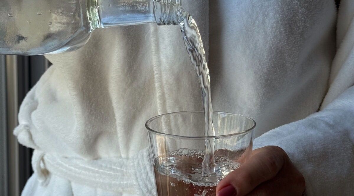 Elegant spa experience at Bea Beauty DC in Cambridge Springs, Pennsylvania, showcasing refreshment service.