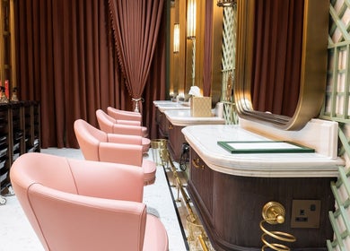 Elegant salon interior with luxury seating at Lunatic Fringe Ladies Salon, Dubai, Dubai, AE.
