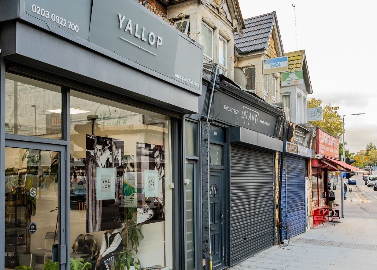 Yallop beauty and wellness storefront in London, England, GB showcasing modern design and inviting façade.